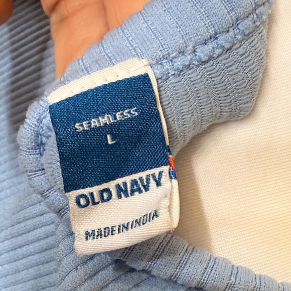 Old Navy Light Blue Ribbed Tank Top - Picture 3 of 3